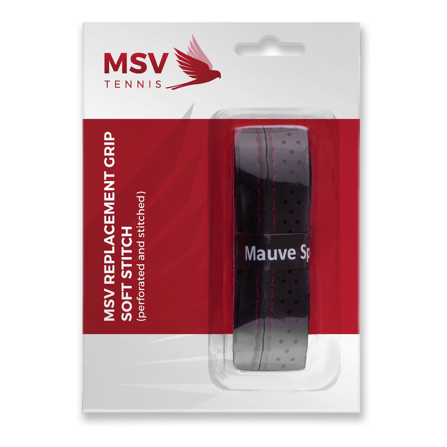 MSV Basic Grip Soft-Stich Perforated And Stitched 1 Pack-Black