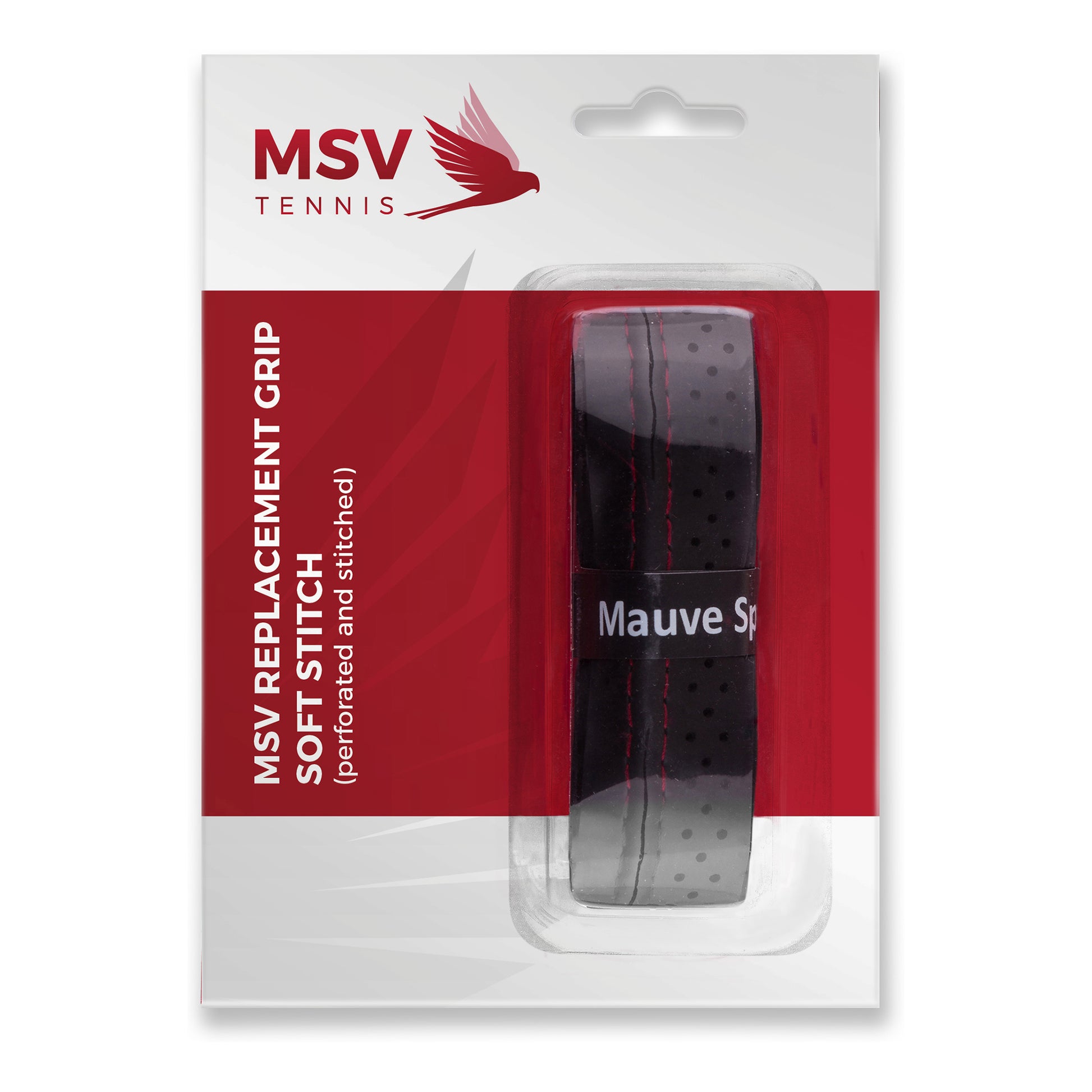 MSV Basic Grip Soft-Stich Perforated And Stitched 1 Pack-Black