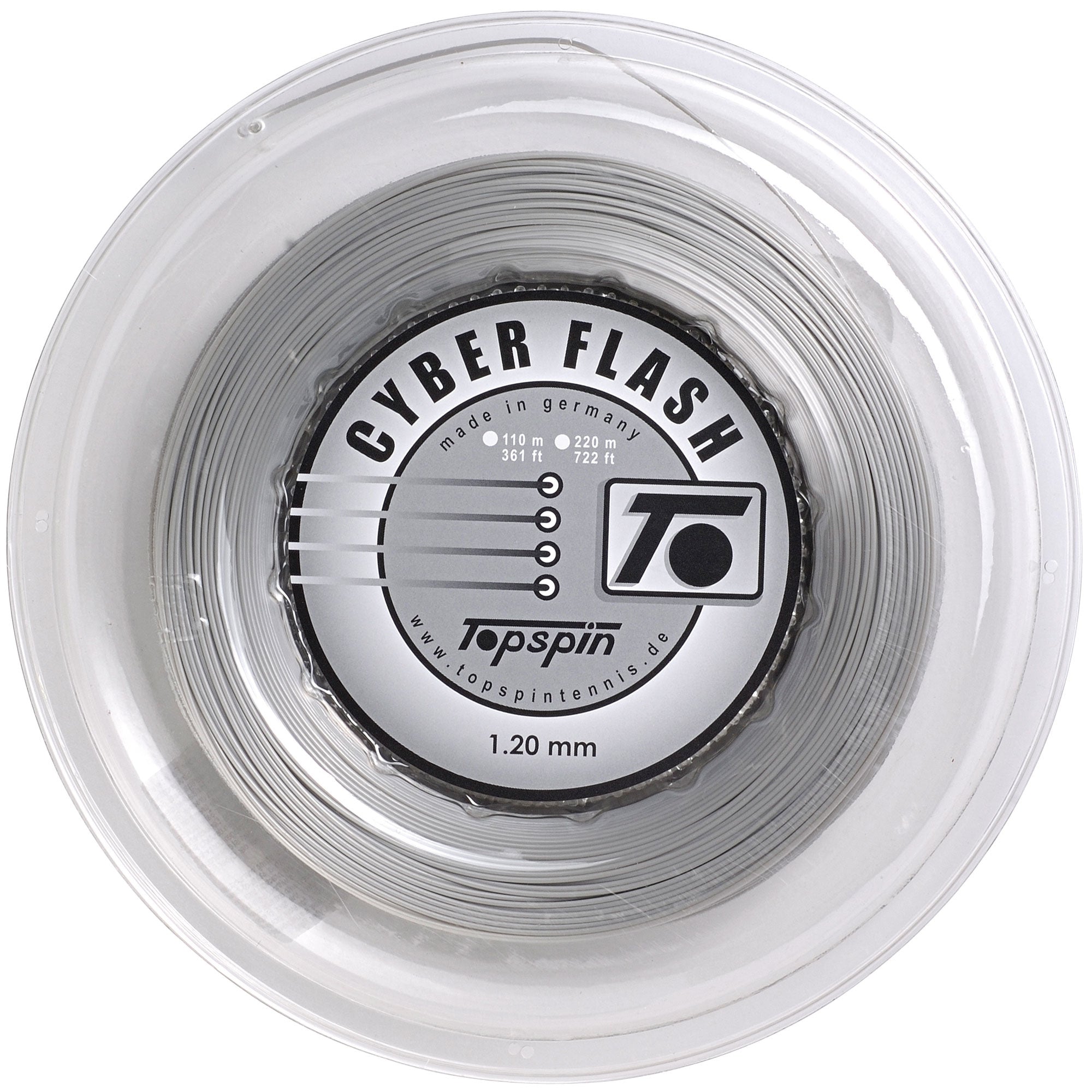 Cyber Flash String Reel 220m-Silver – Tennis-Point