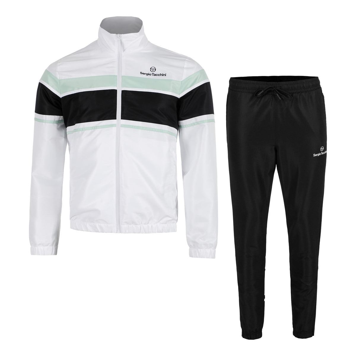 Sergio Tacchini Arpa Tracksuit Men-Black,Light Green