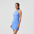 Ace Ribbed Dress Women - blue