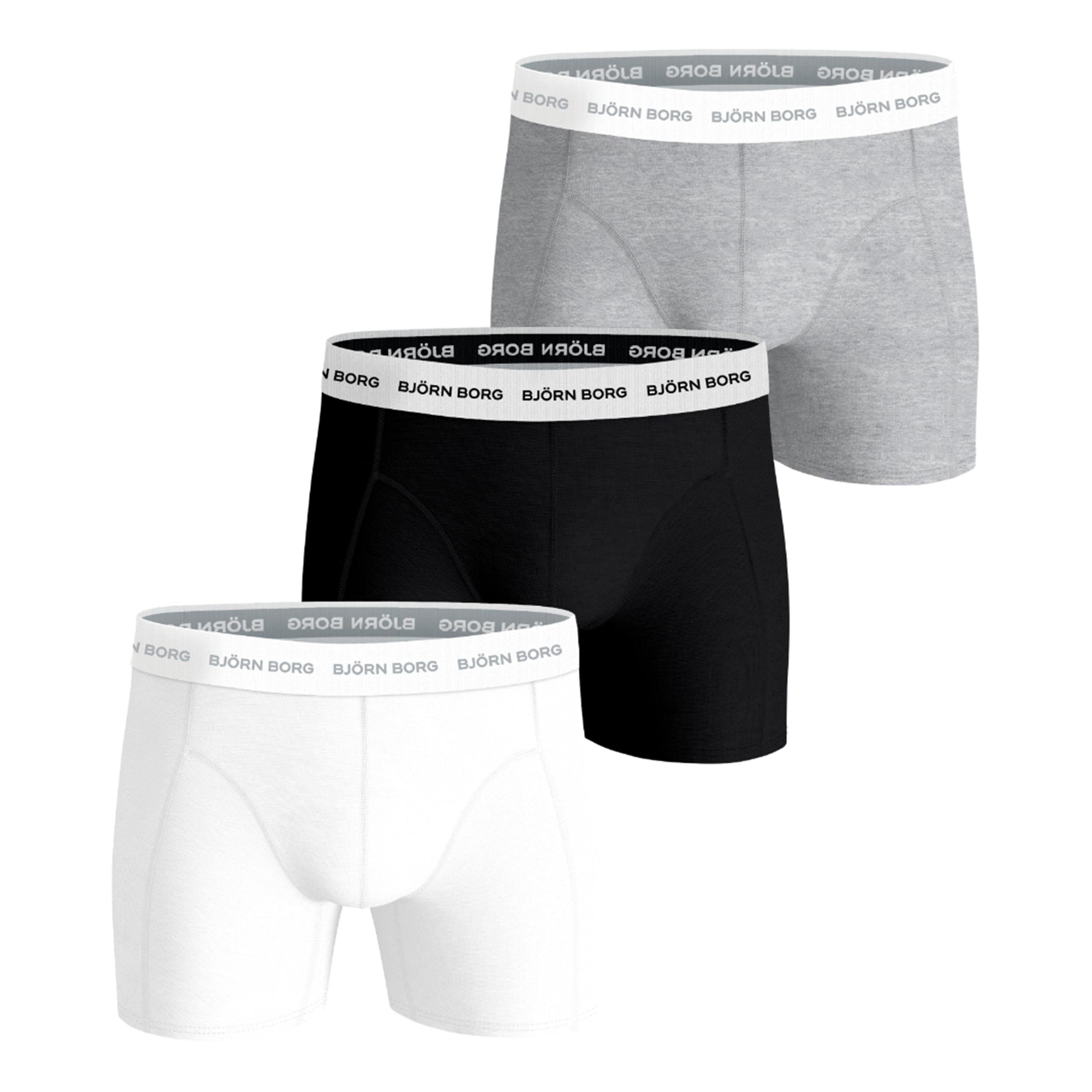 Björn Borg Cotton Stretch Boxer shorts 3 Pack Men - black, multicoloured