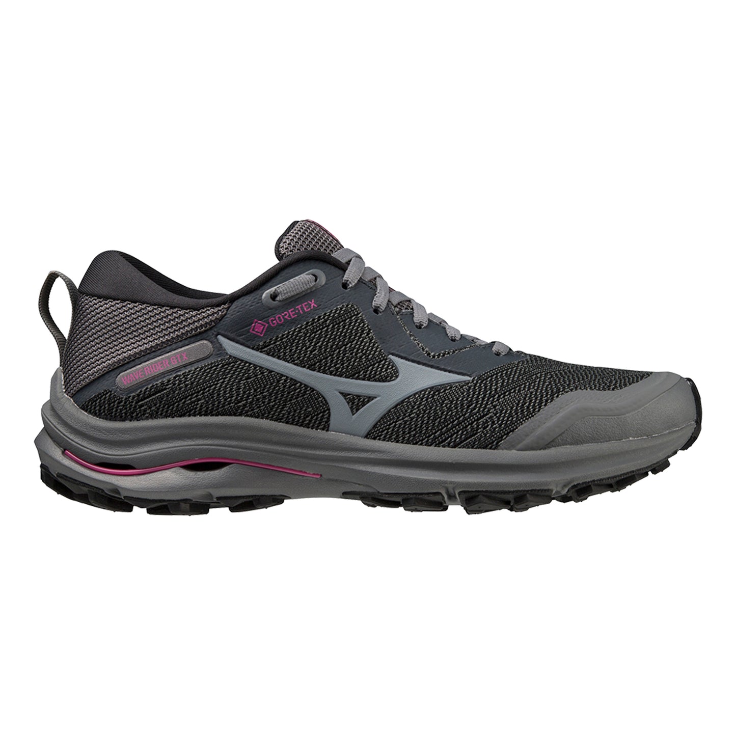 Mizuno Wave Rider GTX Trail Running Shoe Women-Grey,White