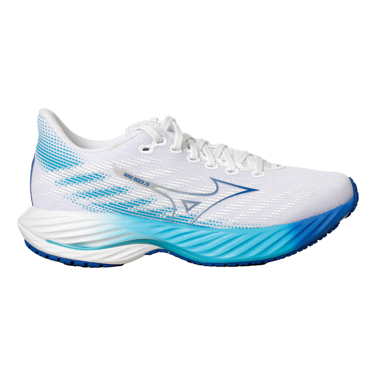 Mizuno Wave Rider 28 Neutral running shoe Women - white, turquoise