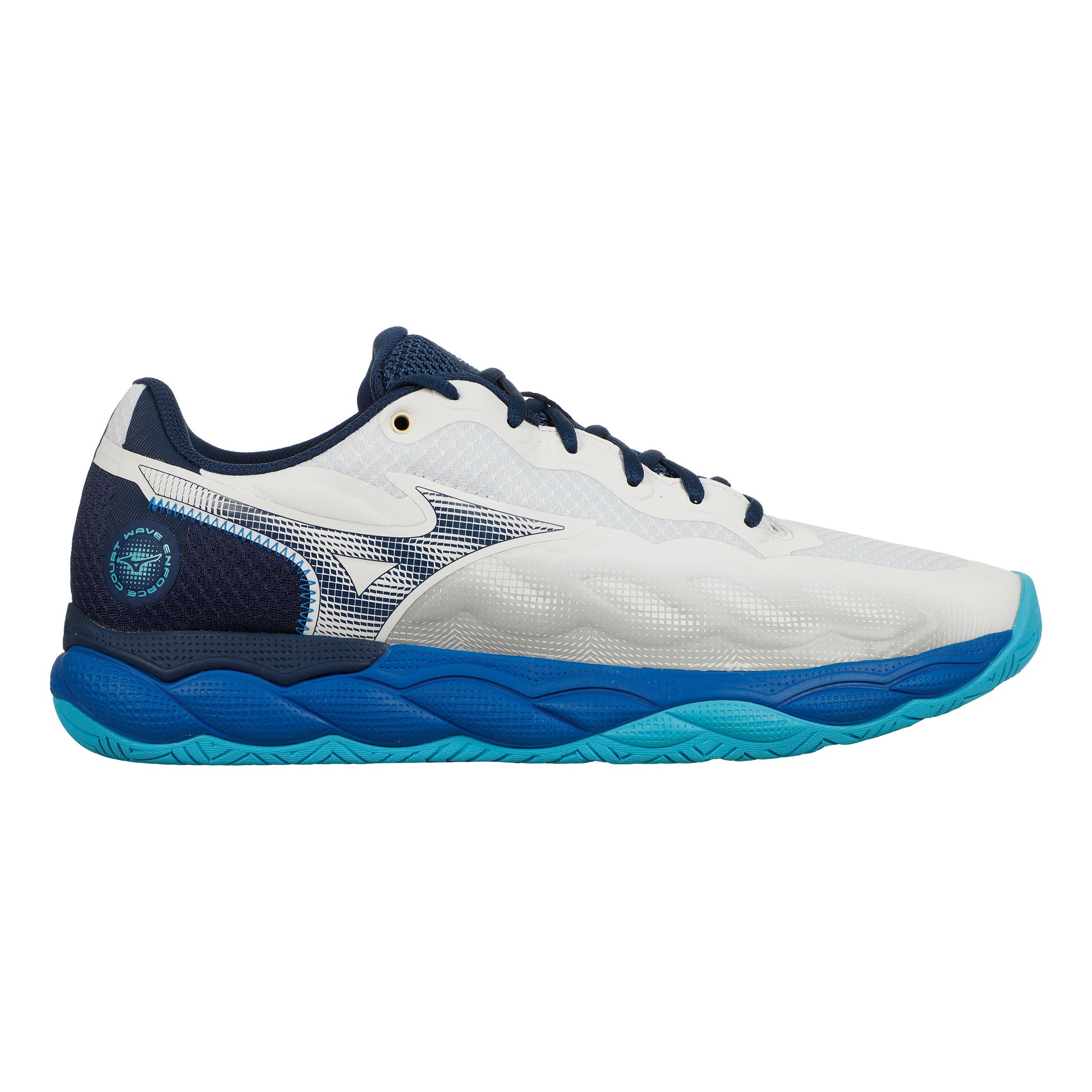 Mizuno Wave Enforce Court All court shoe Men - white, dark blue