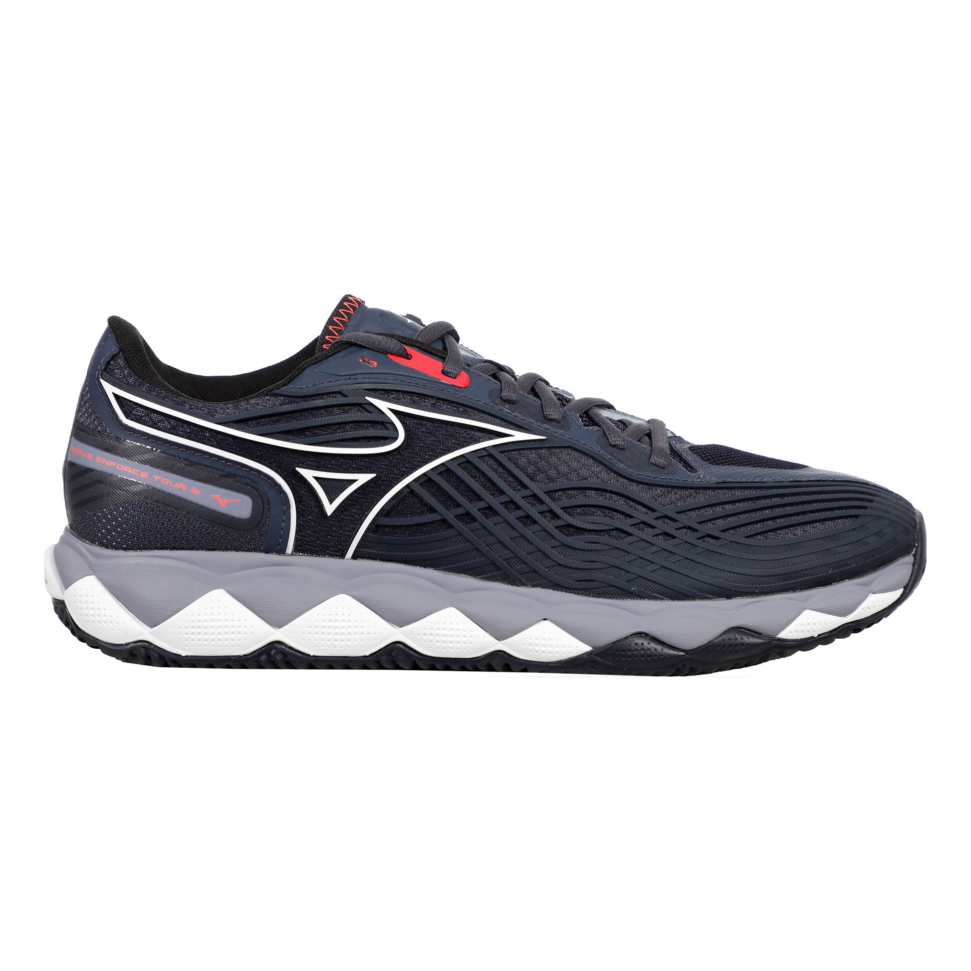 Mizuno Wave Enforce Tour 2 Clay Court Shoe Men-Grey,White