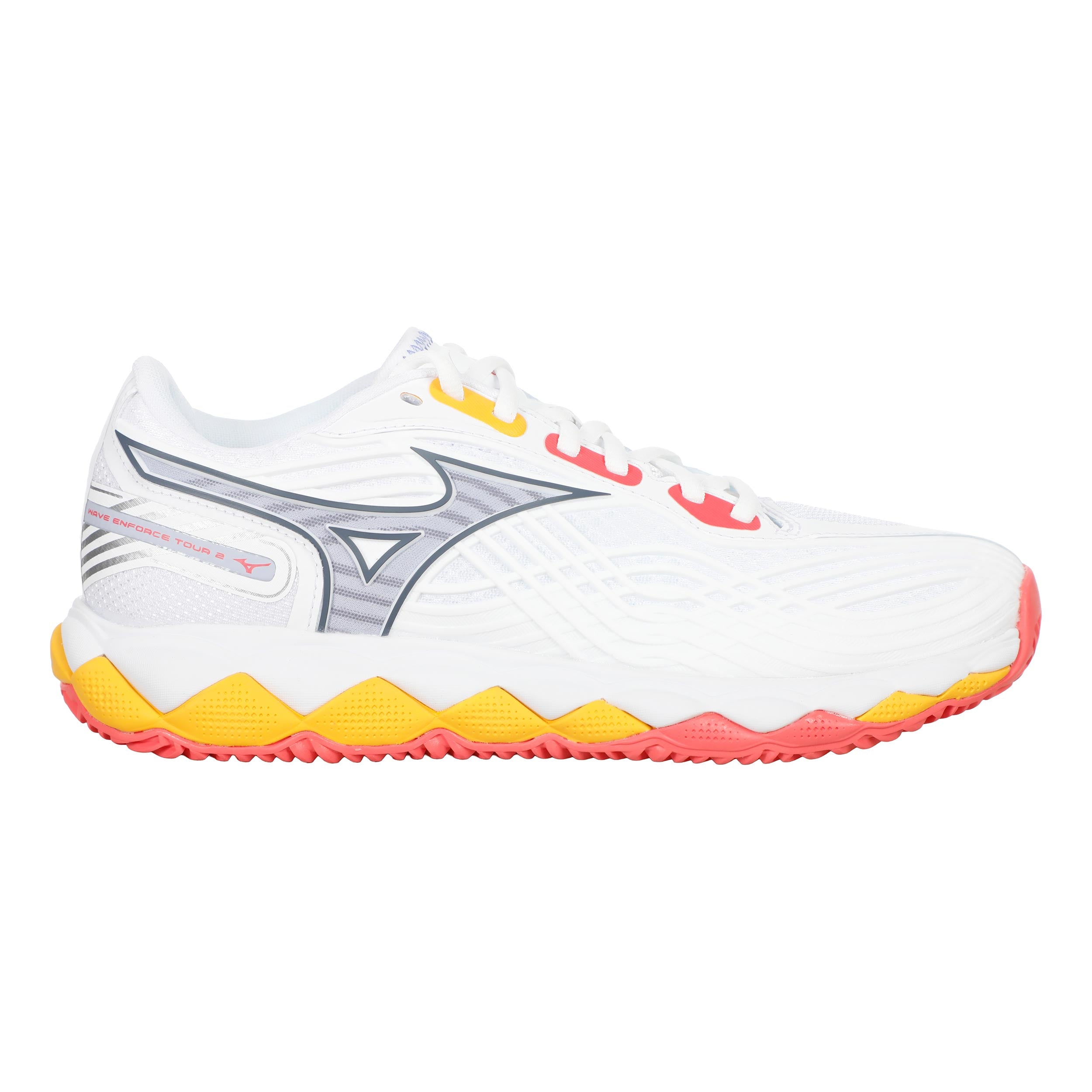 Wave Enforce Tour 2 Clay Court Shoe Women-White,Light Blue
