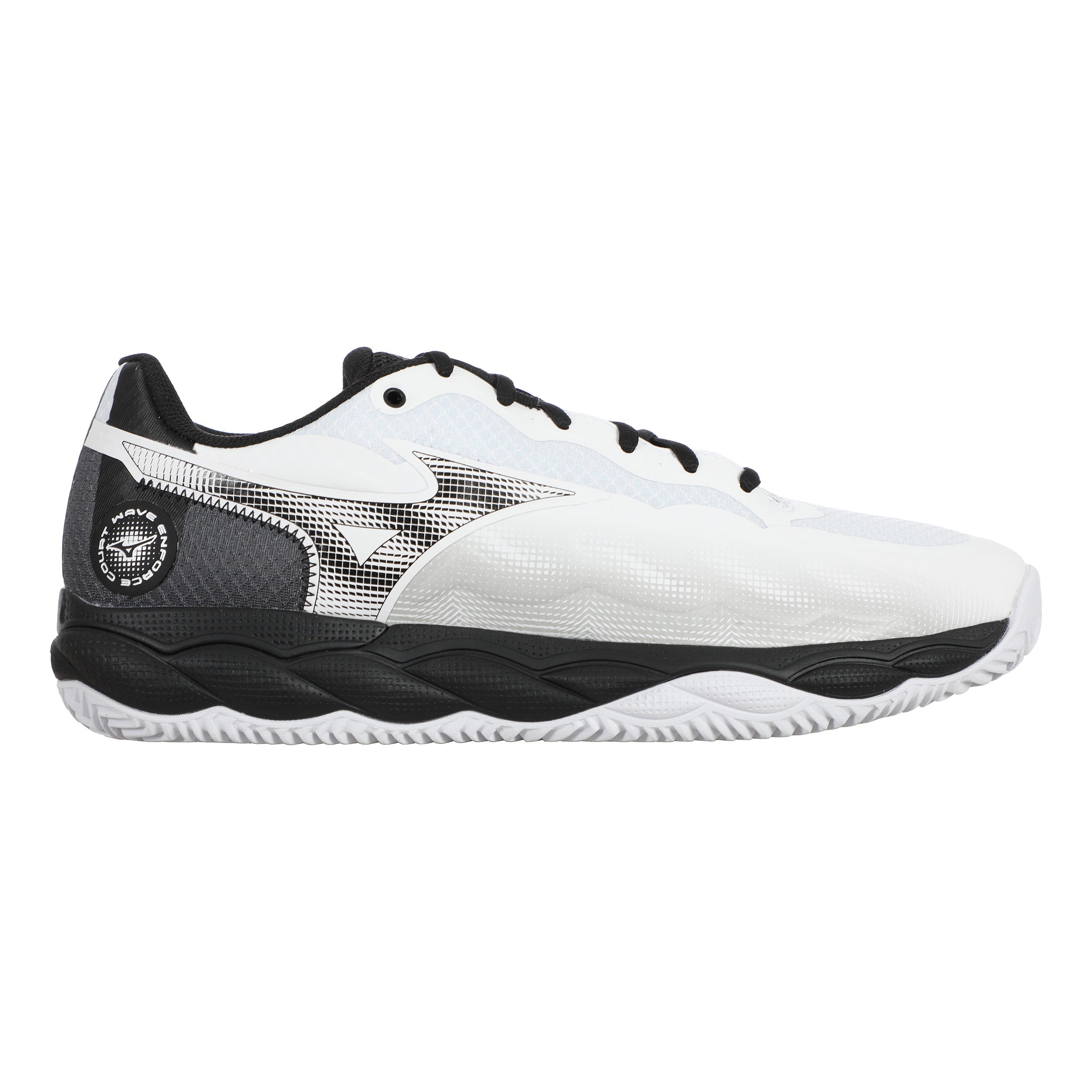 Wave Enforce Court Clay Court Shoe Men-White,Black | Tennis-Point
