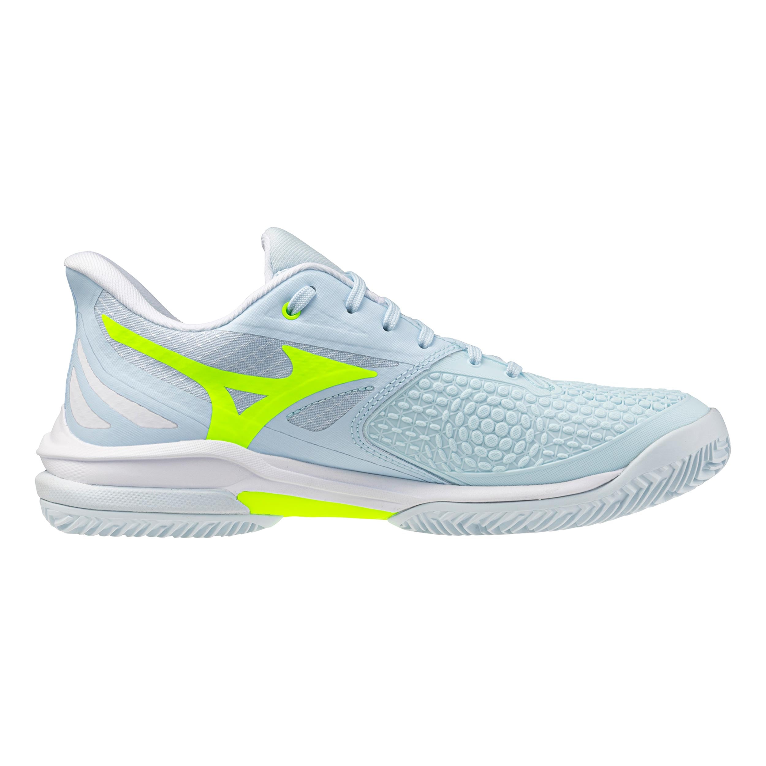 ayumi × MFC LOW OFF WHITE & LOW AQUA Wave Exceed Tour 7 Clay court shoe Women - white, light blue