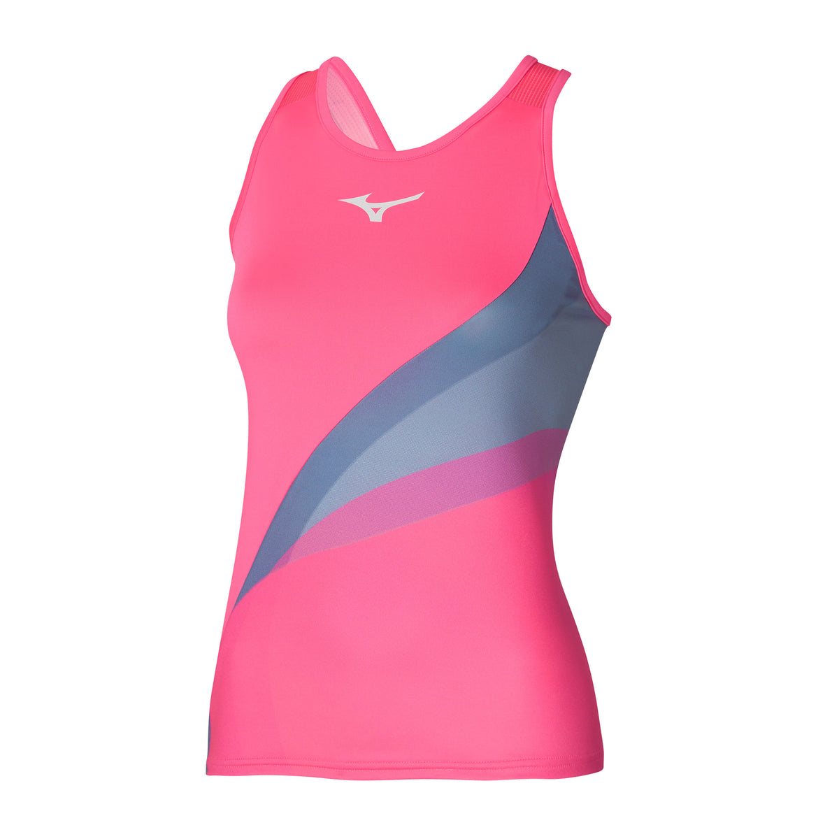 Mizuno Release Printed Tank top Women - pink, multicoloured