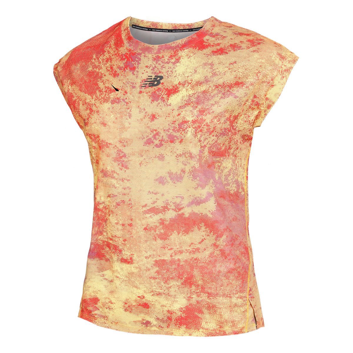 New Balance Printed AT Nvent Running shirt Women - orange, red