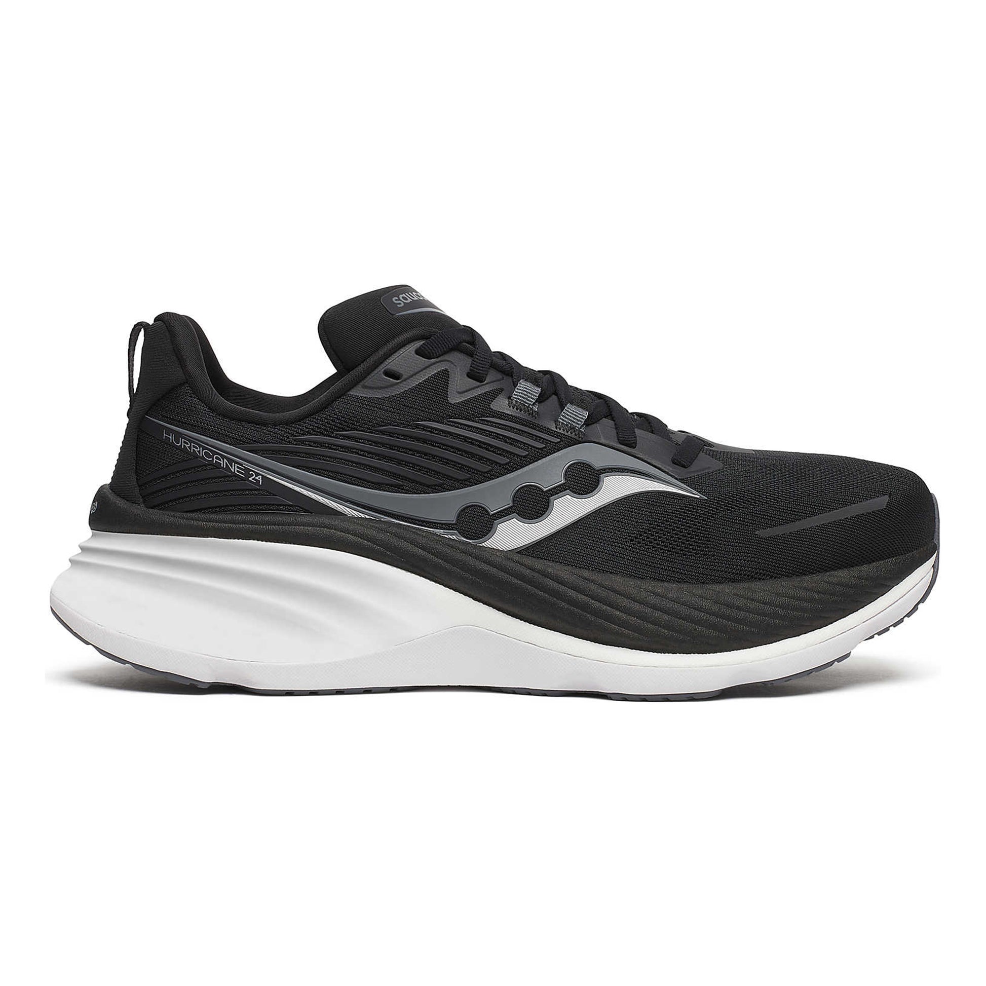 Saucony Hurricane 24 Stability Running Shoe Men-Black,Grey
