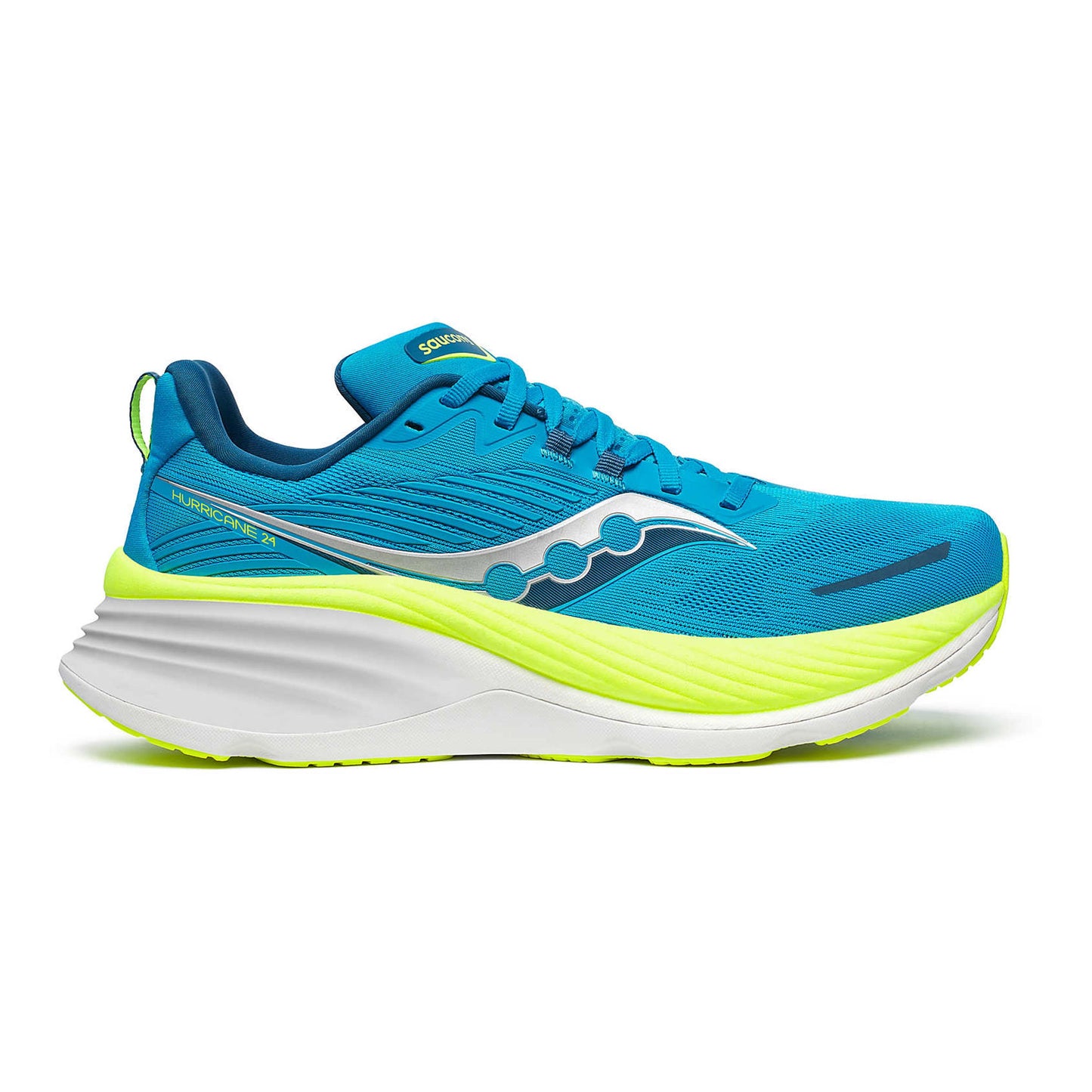 Saucony Hurricane 24 Stability running shoe Men - blue, lime
