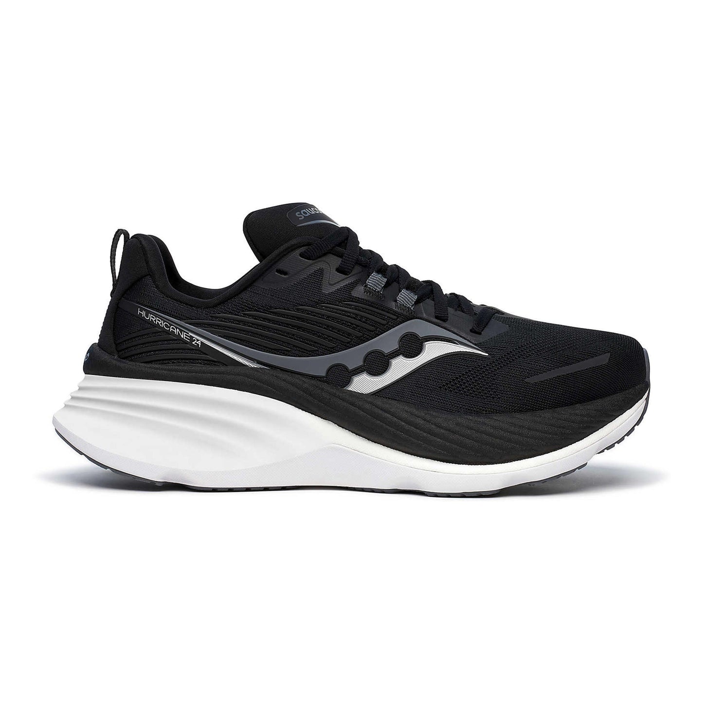 Saucony Hurricane 24 Wide Stability Running Shoe Men-Black,Anthracite