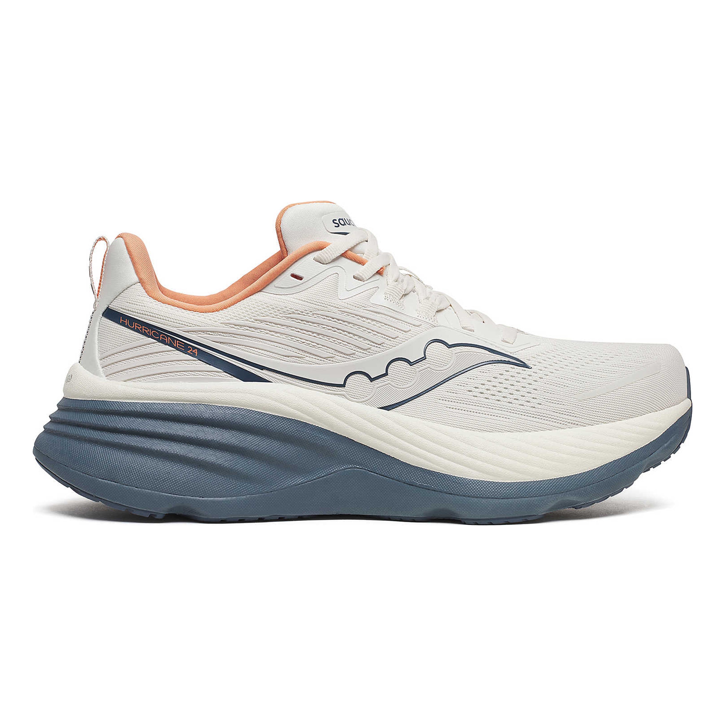 Saucony Hurricane 24 Stability Running Shoe Men-Cream,Grey