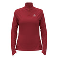 Essential 1/2 Zip Running shirt Women-red