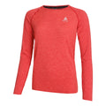 Essential Seamless Crew Neck Long sleeve Women - red,