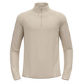 Zeroweight Warm Mid Layer 1/2 Zip Running Shirt Men-Silver