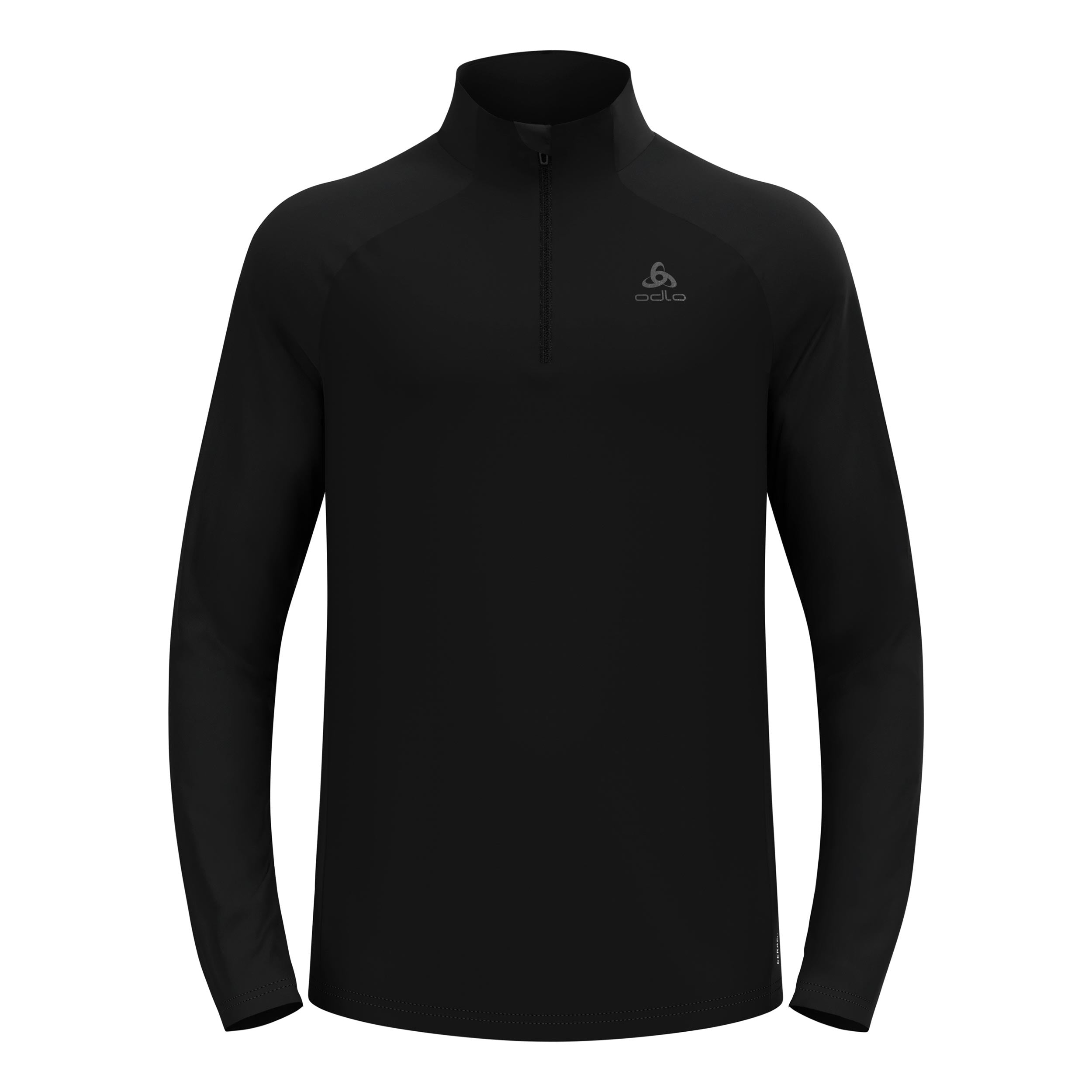 Odlo Essential Ceramiwarm Mid Layer 1/2 Zip Running shirt Men - black