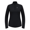 Zeroweight Warm Mid Layer 1/2 Zip Running Shirt Women-Black
