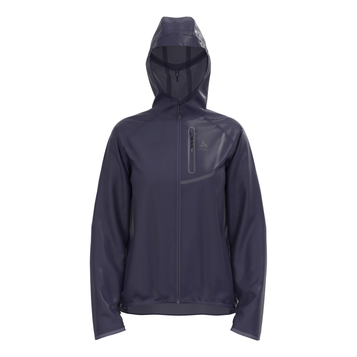 Odlo Zeroweight Dual Dry PK Waterproof Running jacket Women - dark blue,