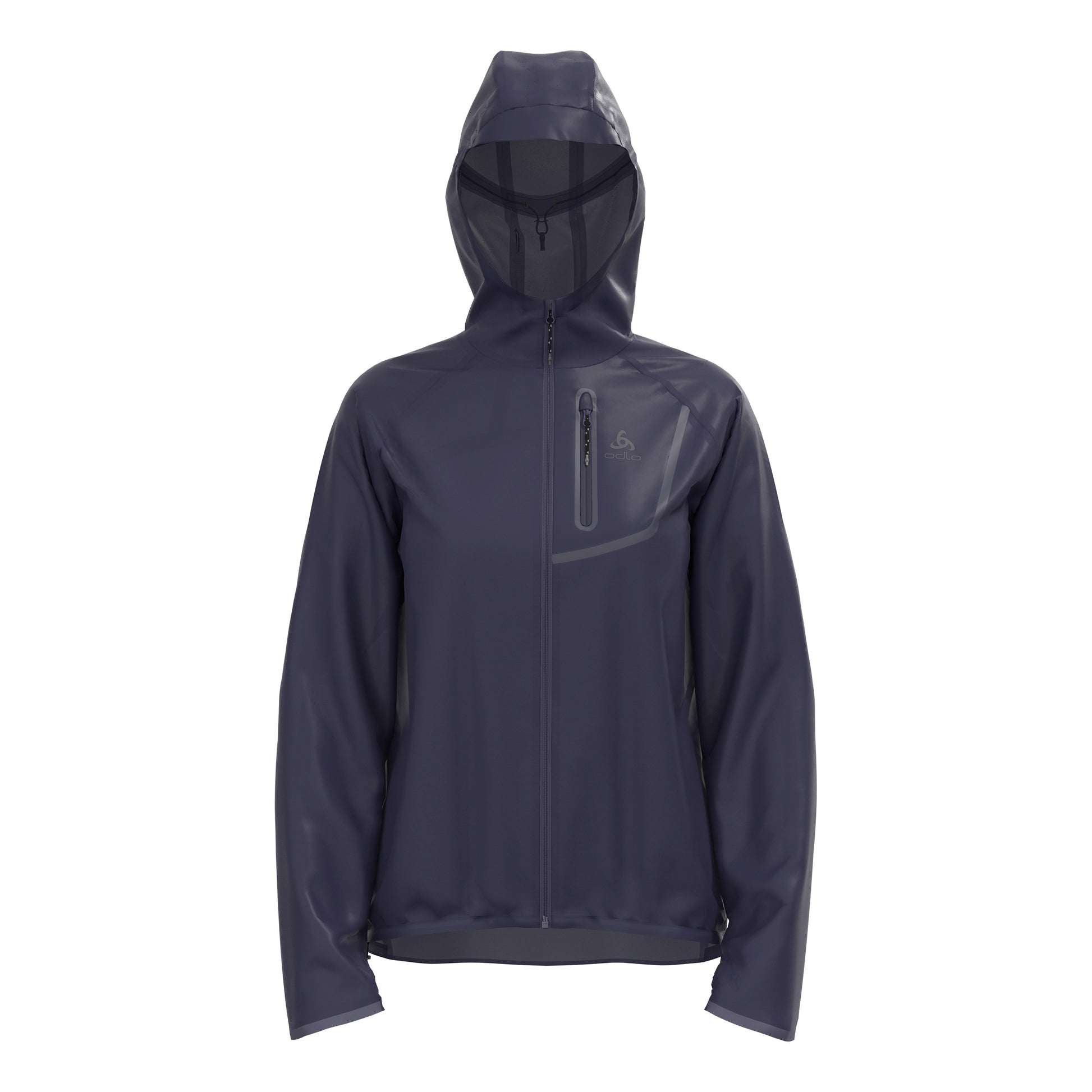 Odlo Zeroweight Dual Dry PK Waterproof Running jacket Women - dark blue,