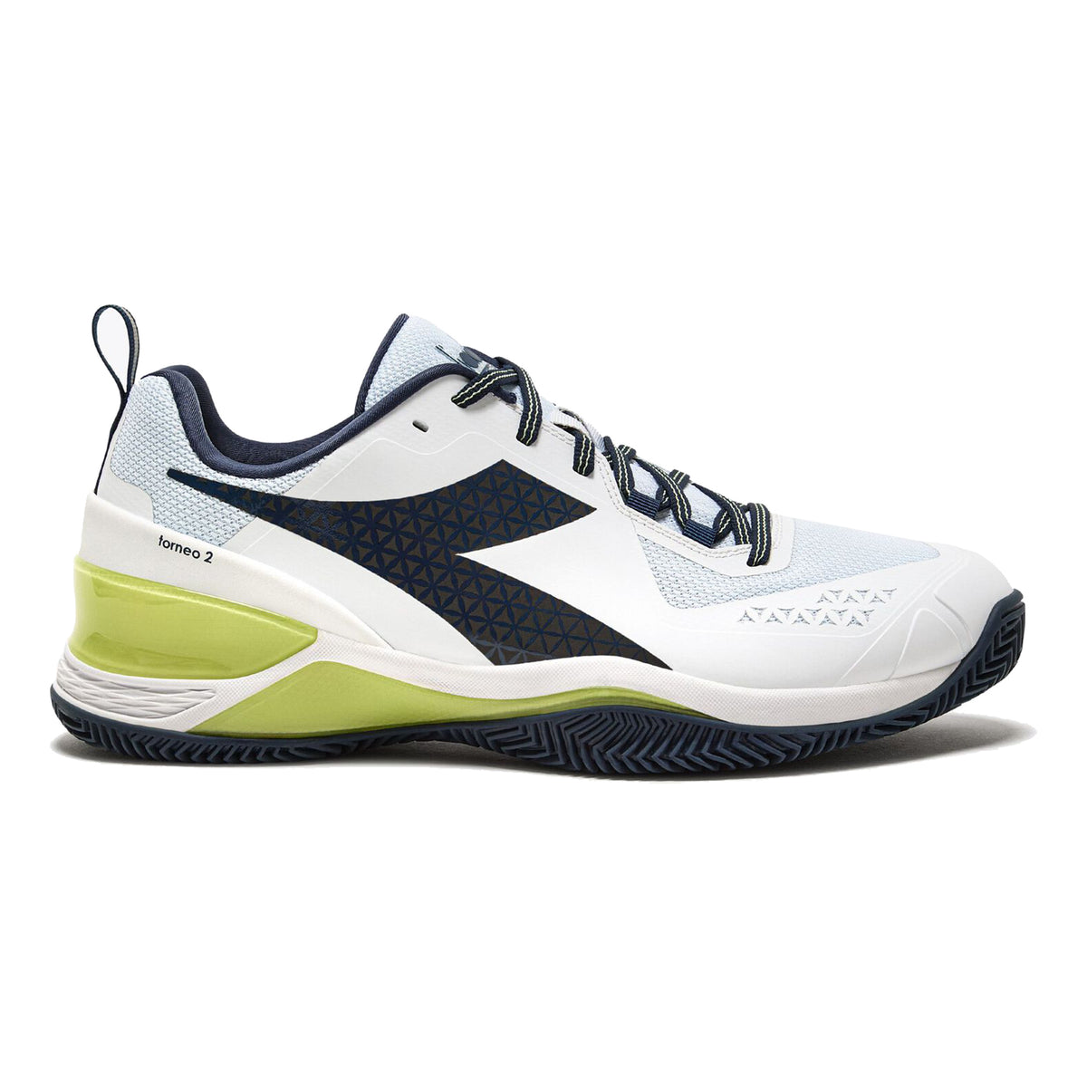 Diadora Blushield Torneo 2 Clay Court Shoe Men-White,Blue