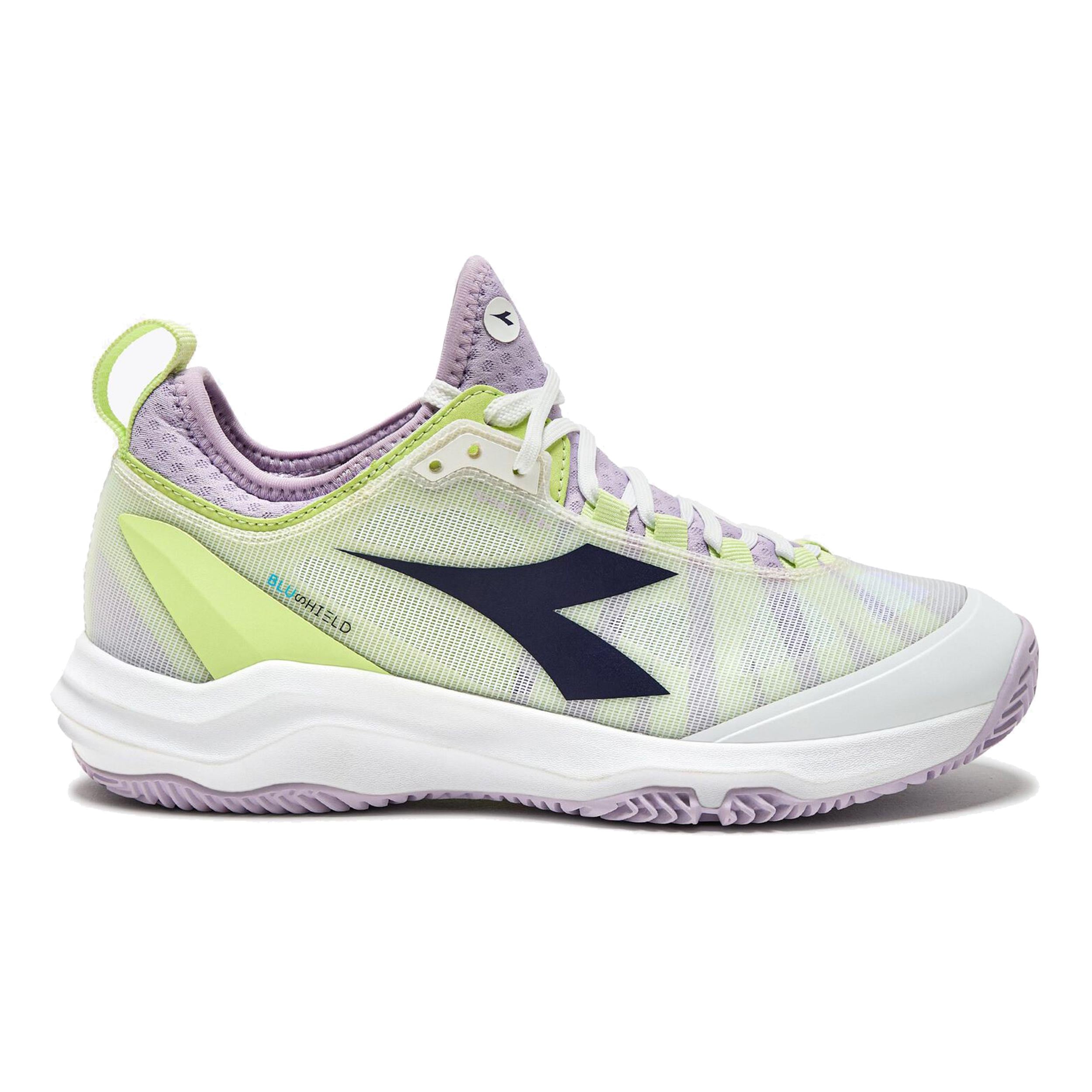 Speed Blushield Fly 4 + Clay Court Shoe Women-White,Dark Blue | Tennis ...