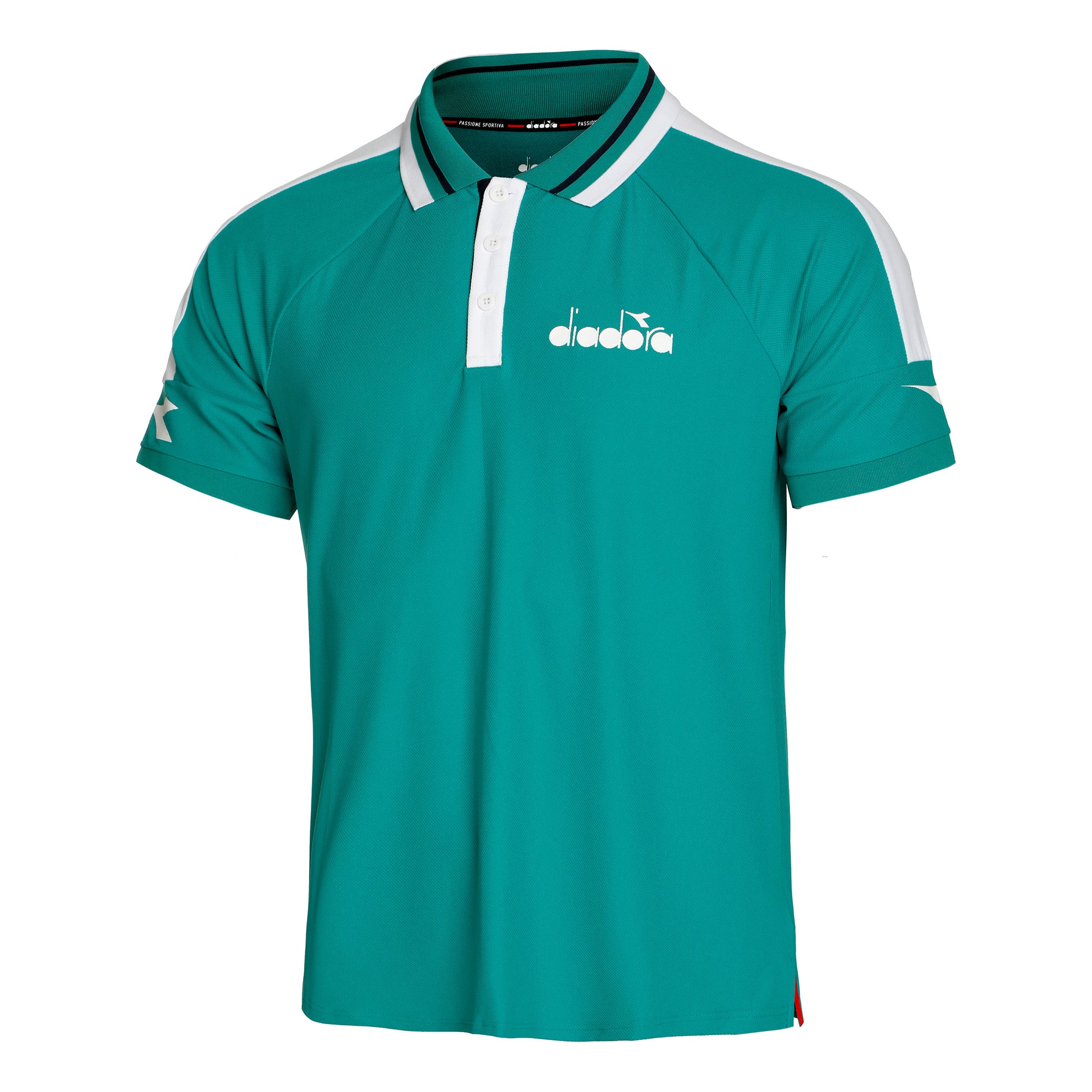 Diadora Icon Polo Men - green, white