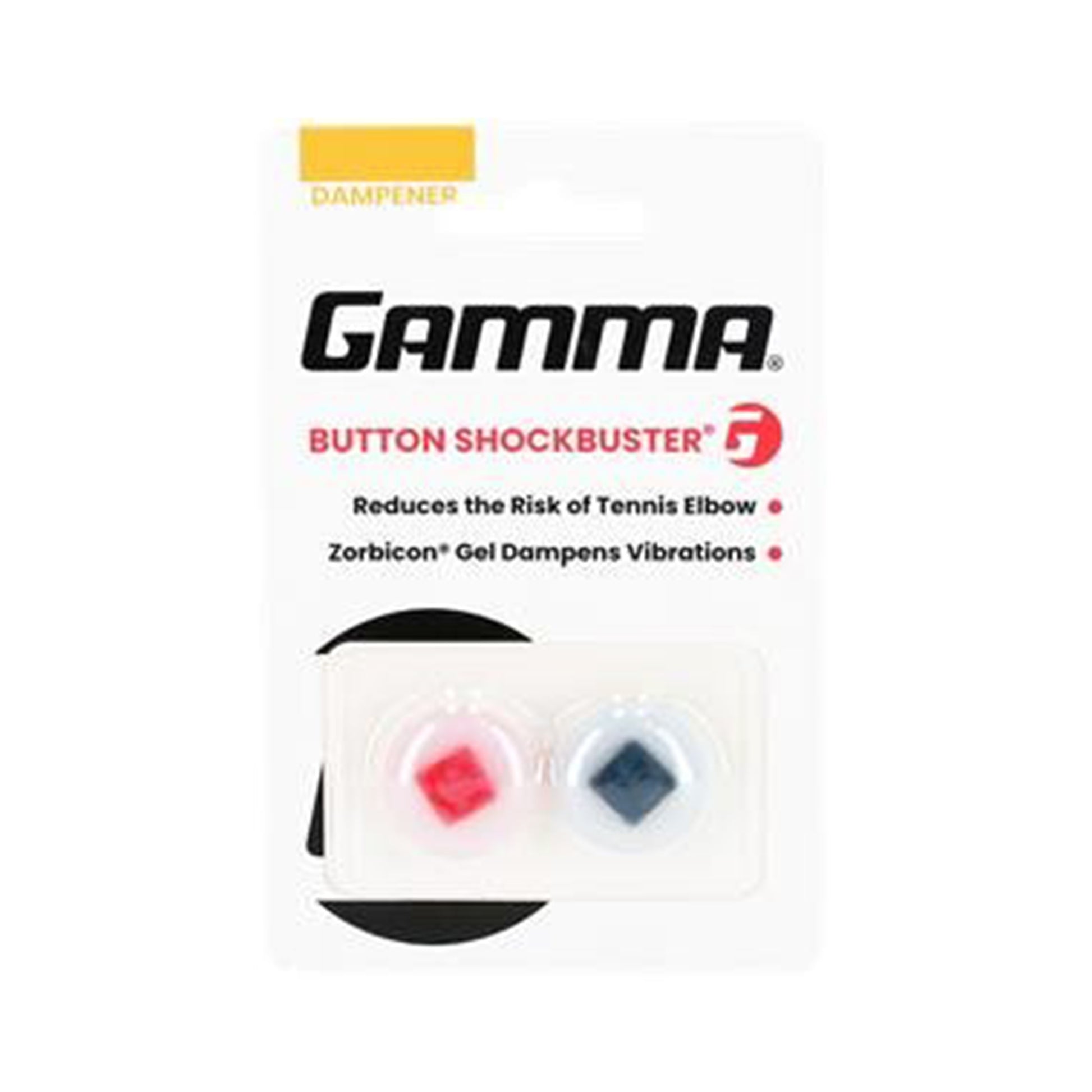 Gamma Button Shockbuster Dampener-Red,Black