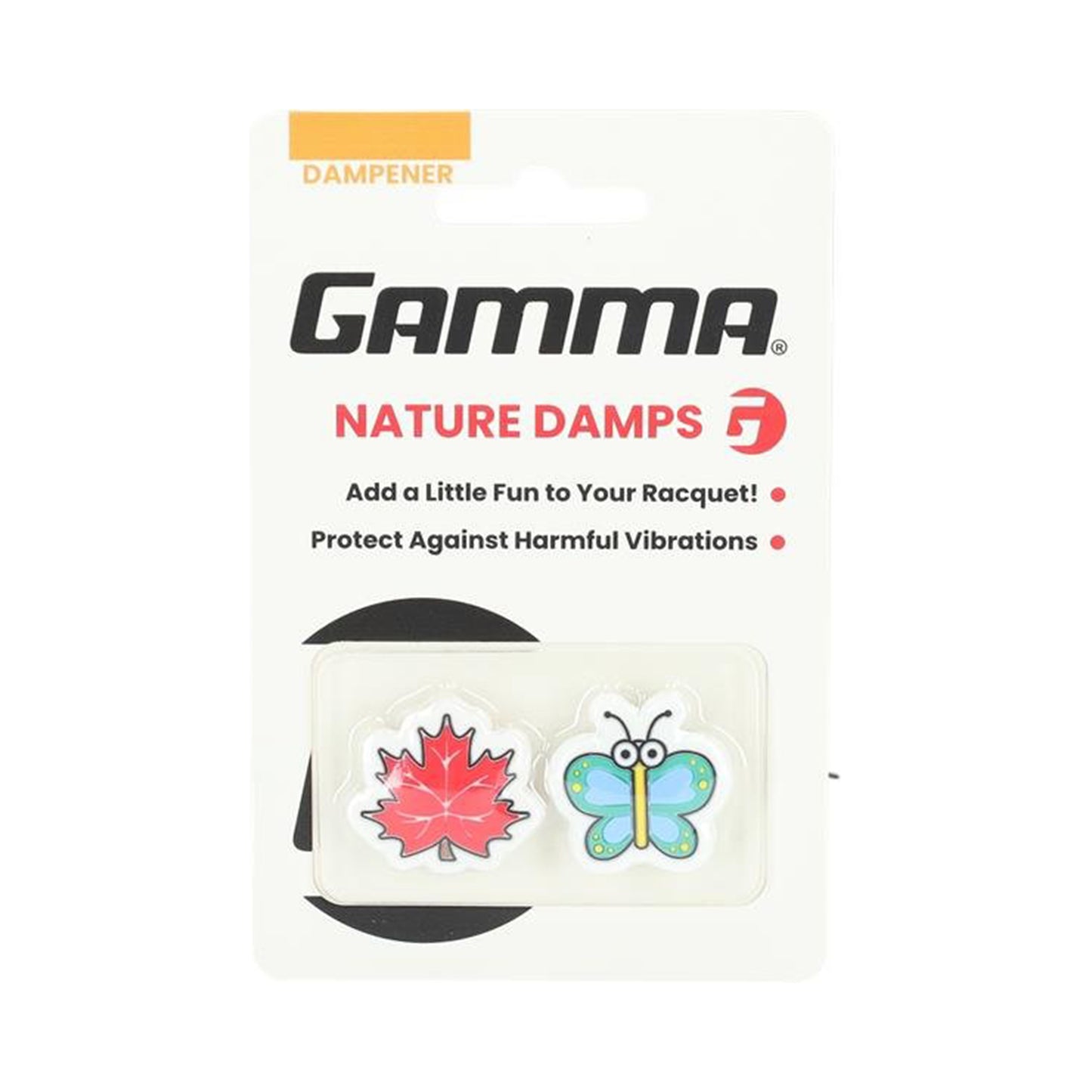 Gamma Shockbuster Ahornblatt/Schmetterling Dampener-Orange,Turquoise