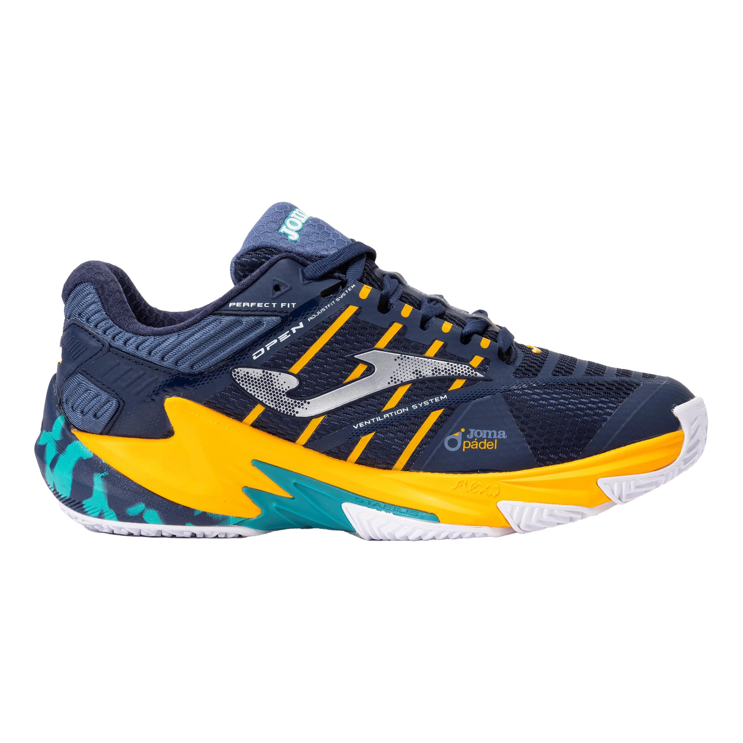 Joma Open Padel shoe Men - dark blue, orange