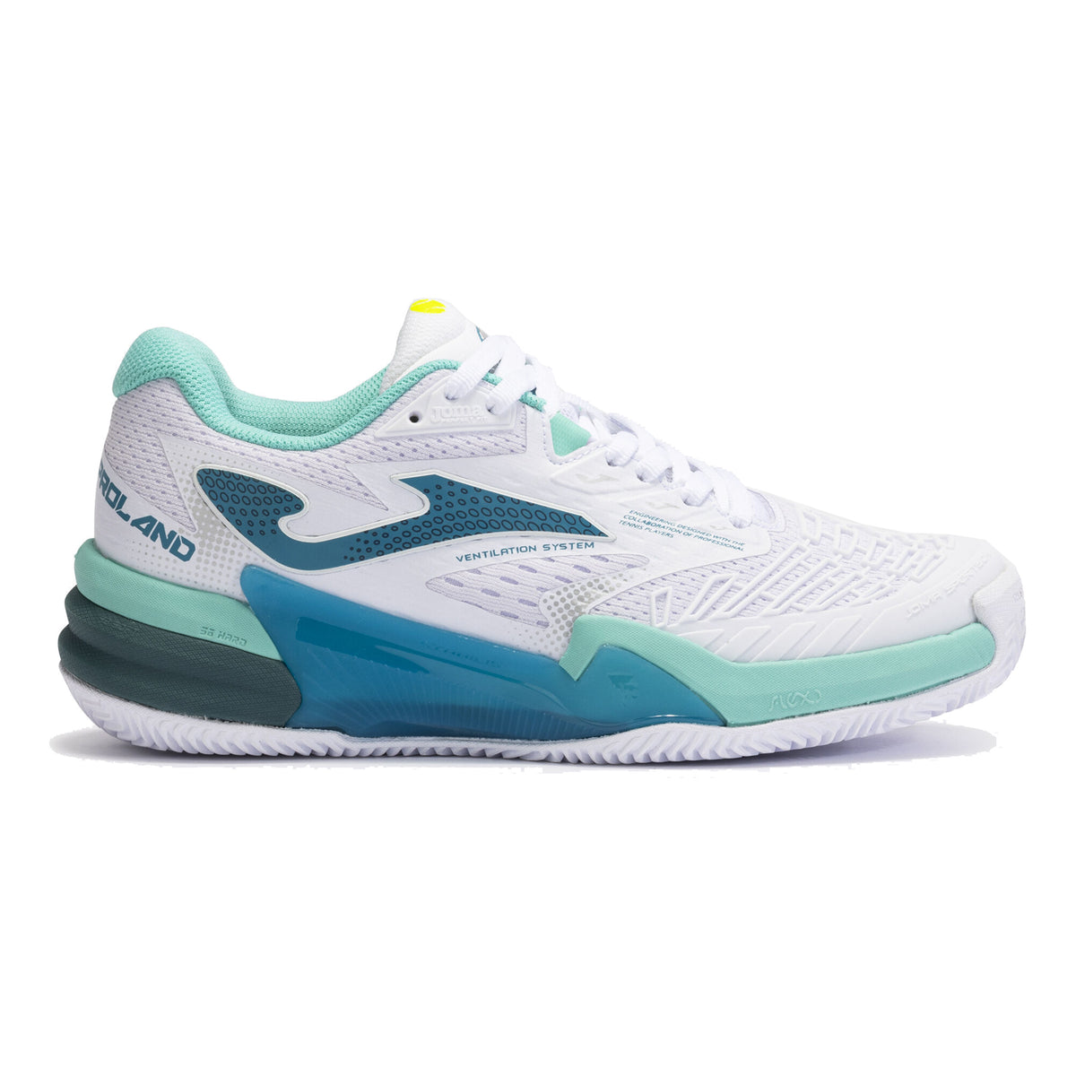 Joma Roland Clay Court Shoe Women-White,Mint