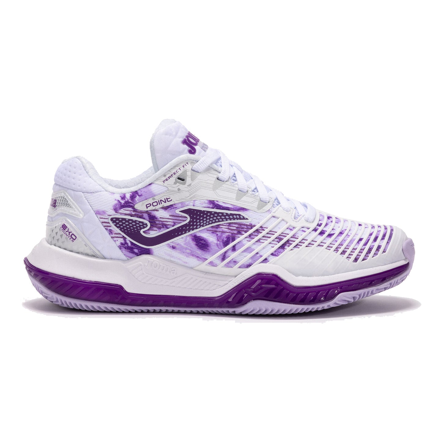 Joma Point All Court Shoe Women-White,Violet