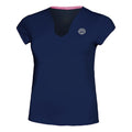 Bella 2.0 Tech V-Neck T-Shirt Women - dark blue, white