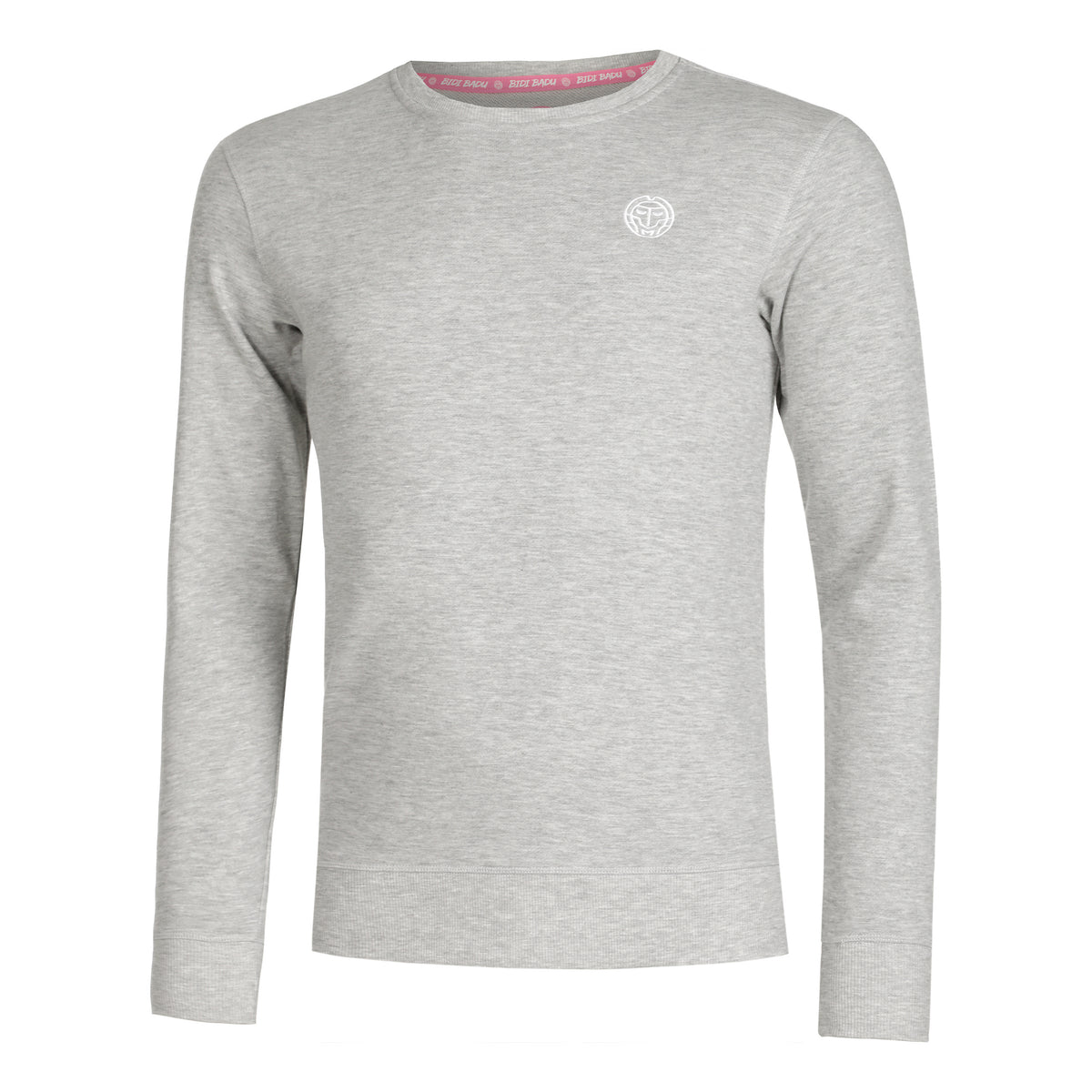 BIDI BADU Chaka Basic Crew Sweatshirt Men - lightgrey, white