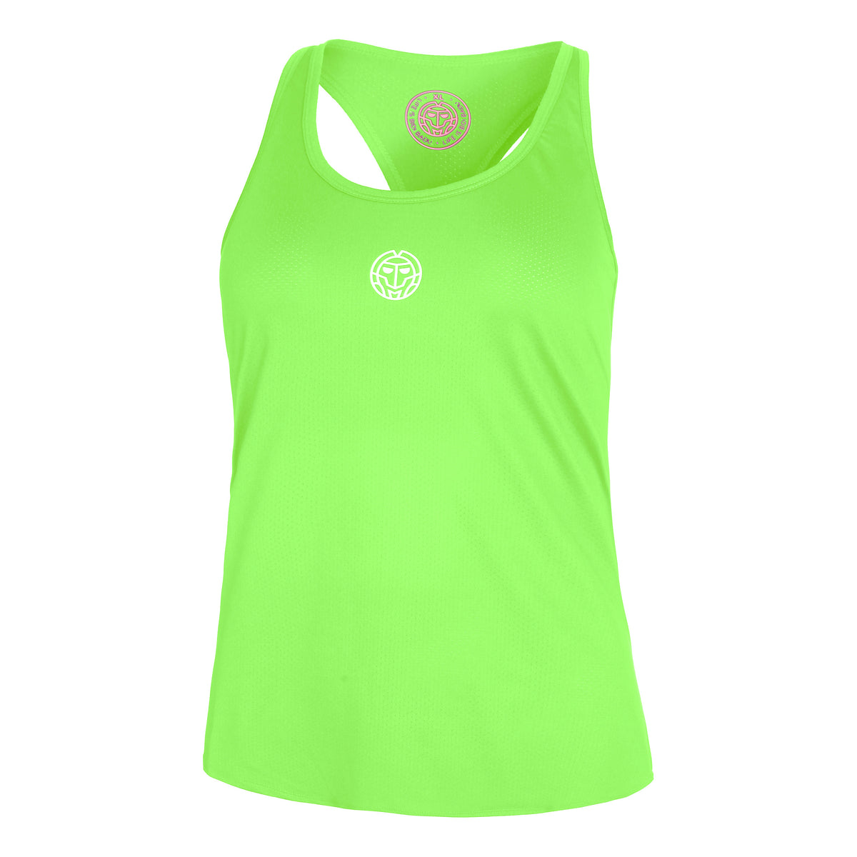 BIDI BADU Mea Tech Tank Top Women - neon green, white