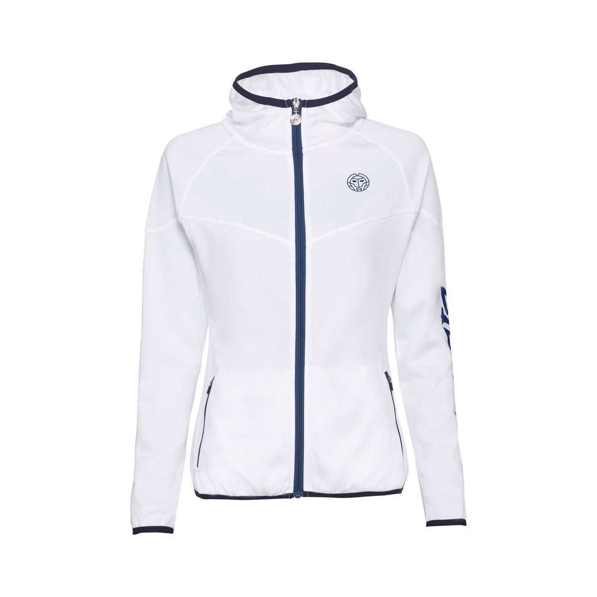 BIDI BADU Grace Tech Training jacket Girls - white, dark blue
