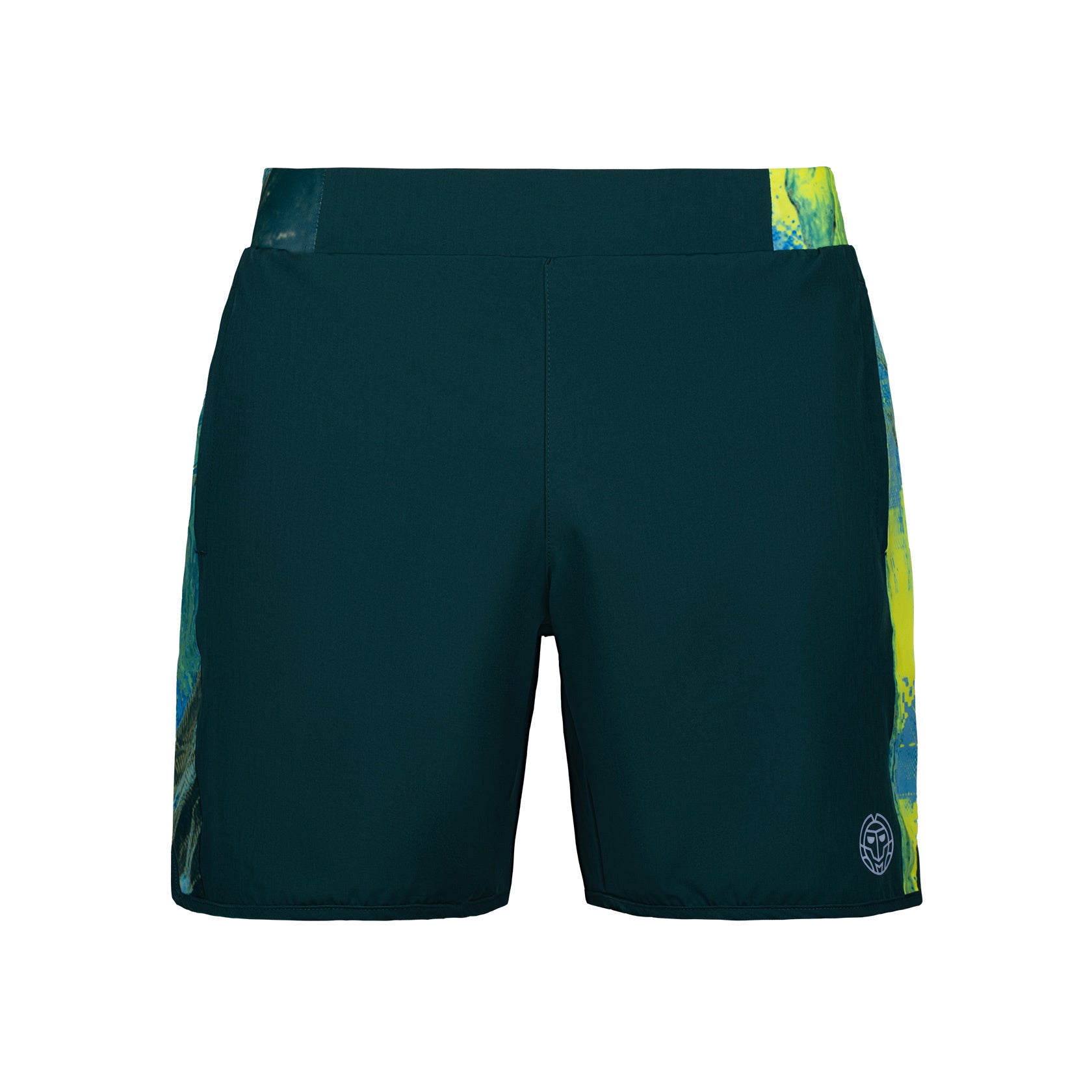 BIDI BADU Adnan 7in Tech Shorts Men - dark green, neon green