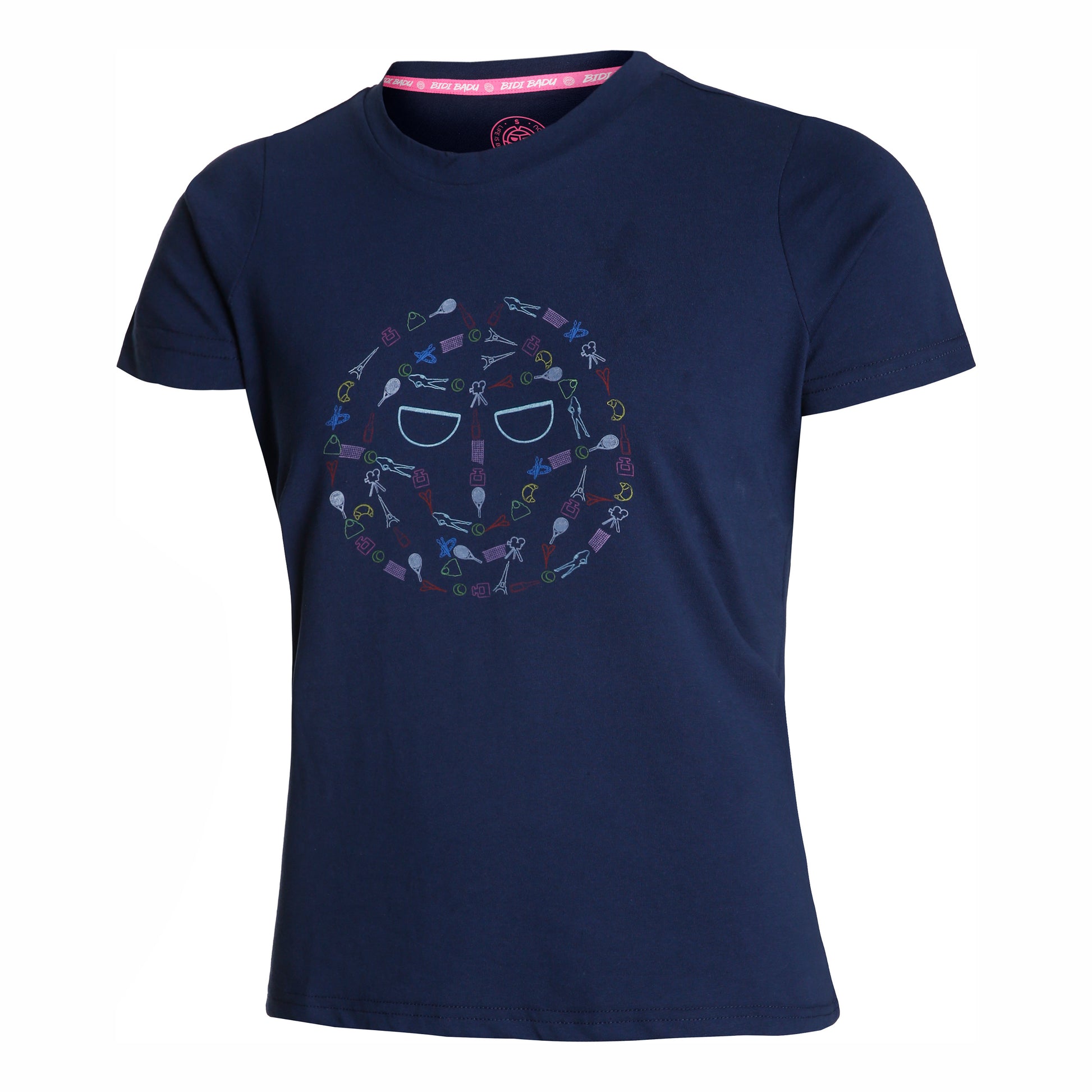 BIDI BADU Heshima Lifestyle Tee T-Shirt Women - dark blue, multicoloured