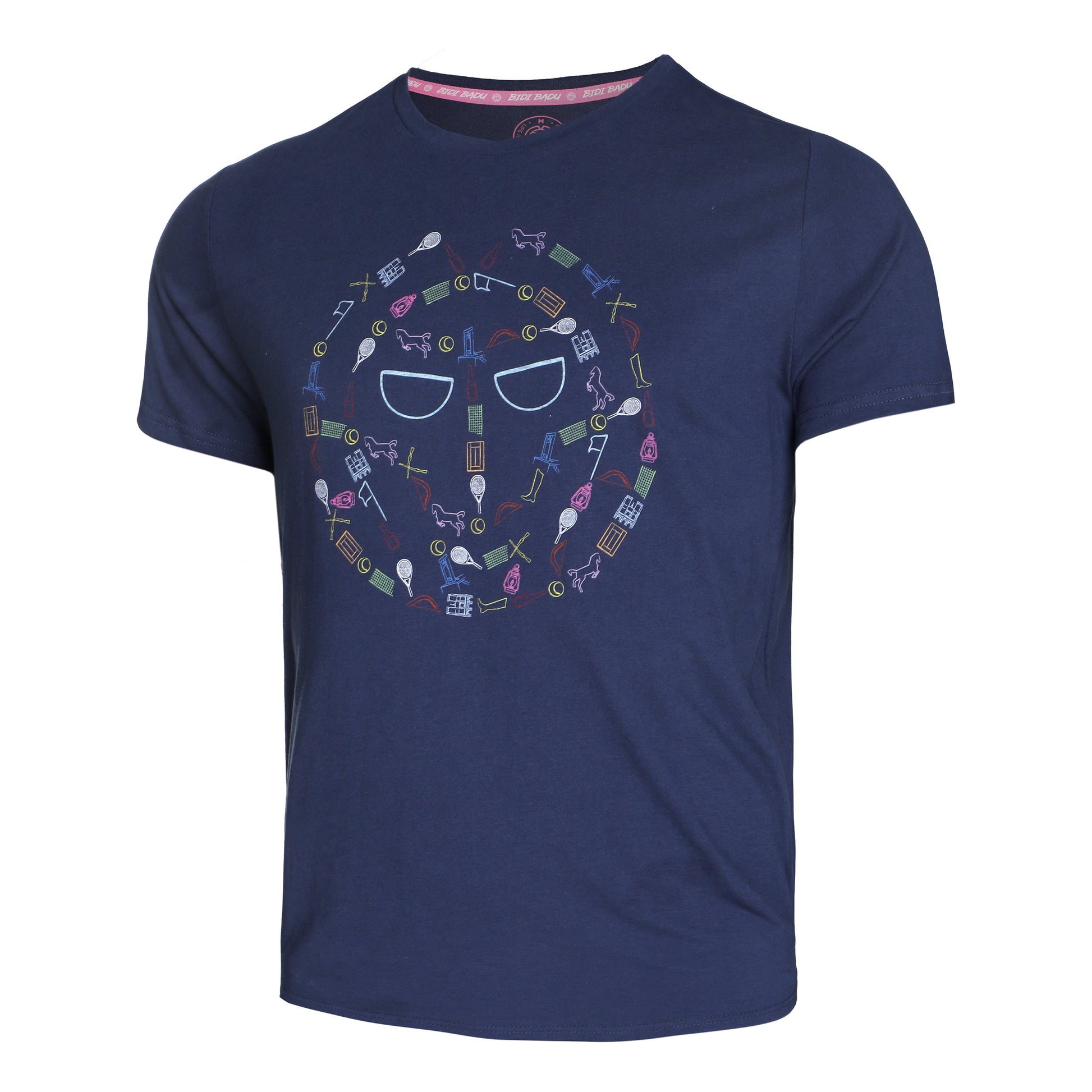 BIDI BADU Mao Lifestyle T-Shirt -dark blue,multicoloured