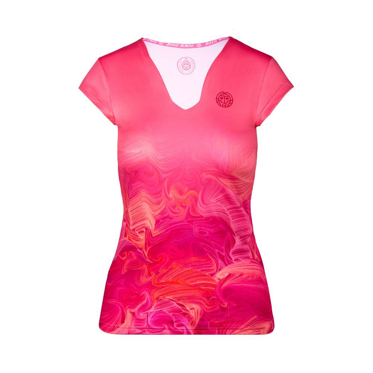 BIDI BADU Anele Tech Roundneck T-Shirt Girls - pink, multicoloured