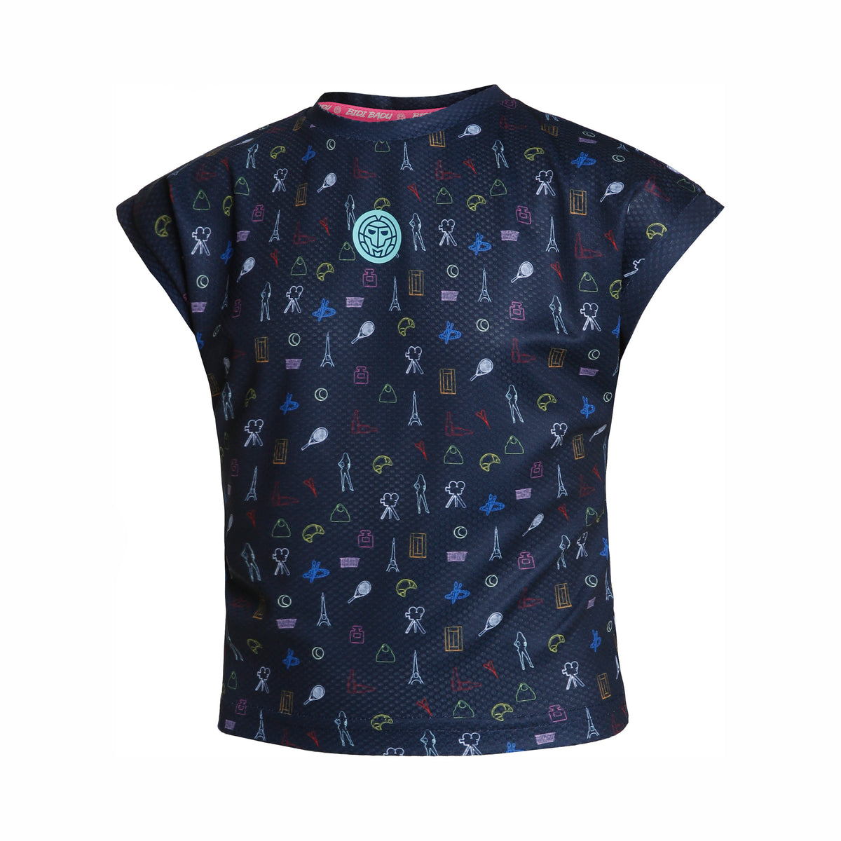 BIDI BADU Fayola Tech T-Shirt Girls - dark blue, multicoloured