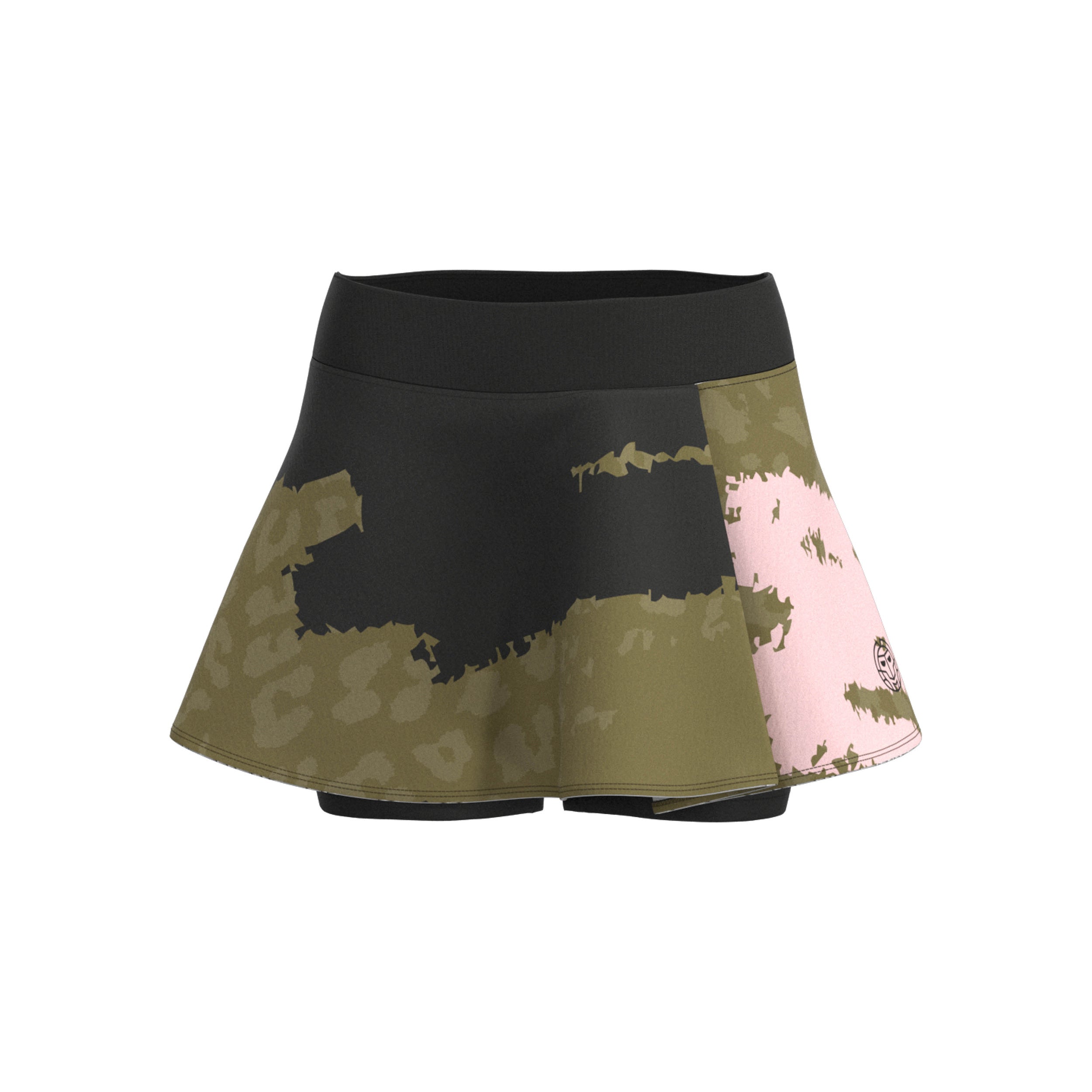 BIDI BADU Crew Wavy Skirt Women - olive, multicoloured