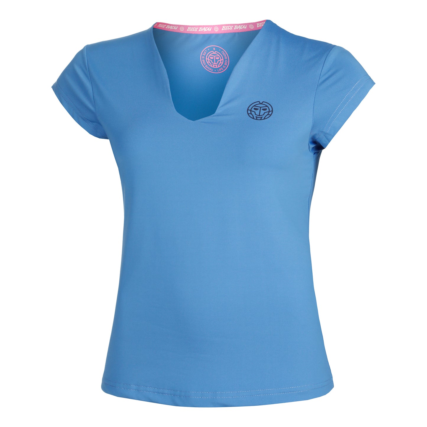 BIDI BADU Colortwist V-Neck T-Shirt Women-Blue