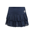 Crew Pleated Skirt Women-Dark Blue