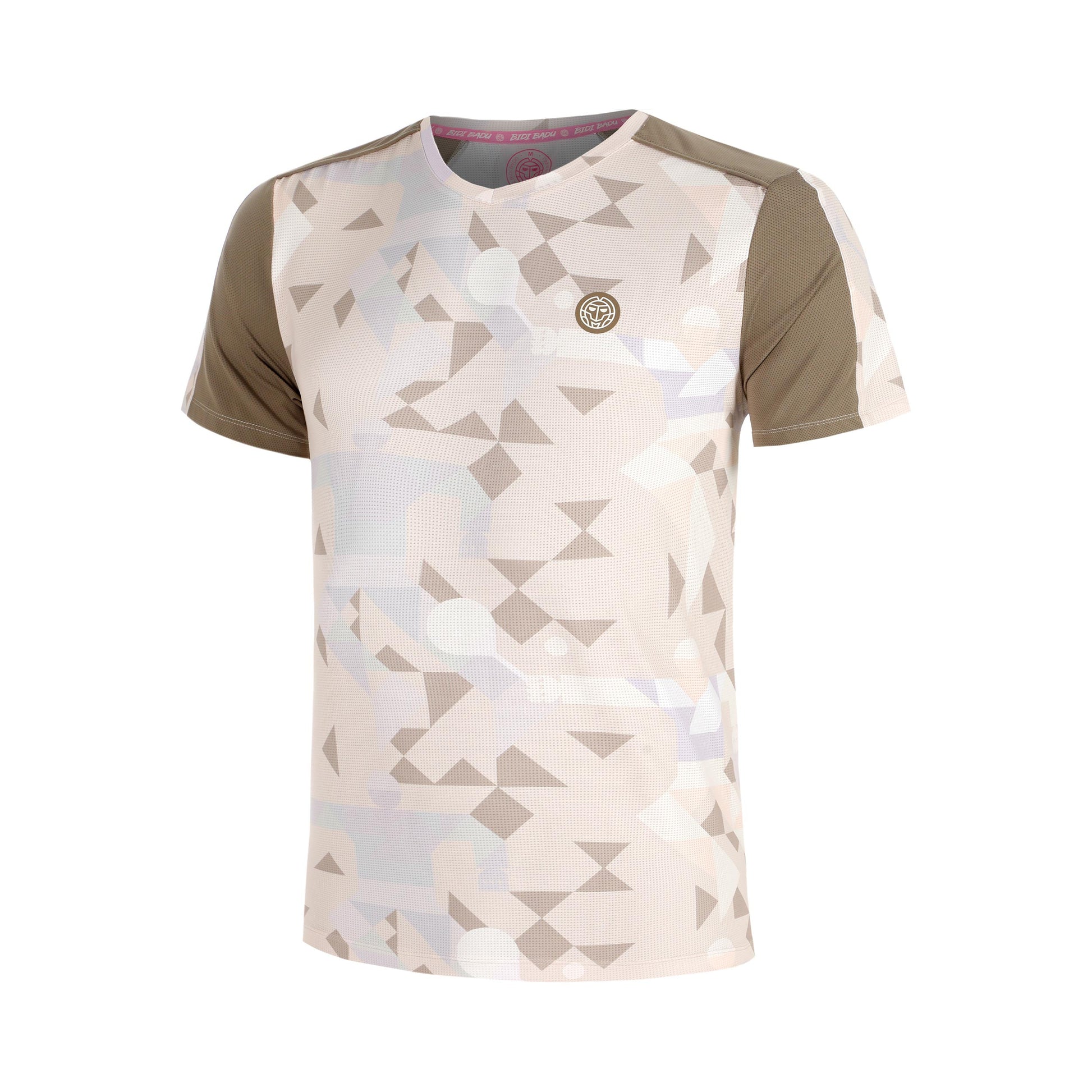 BIDI BADU Paris 2025 V-Neck T-Shirt Boys-Beige,Brown