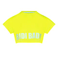 Abdominis Crop Move T-Shirt Women-Neon Yellow