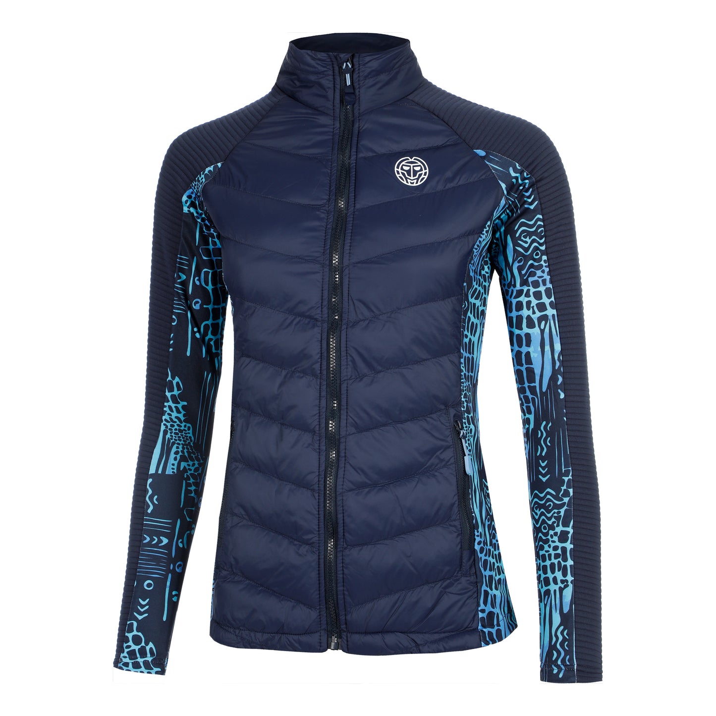 BIDI BADU Dania Tech Down Training Jacket Women-Dark Blue,Light Blue