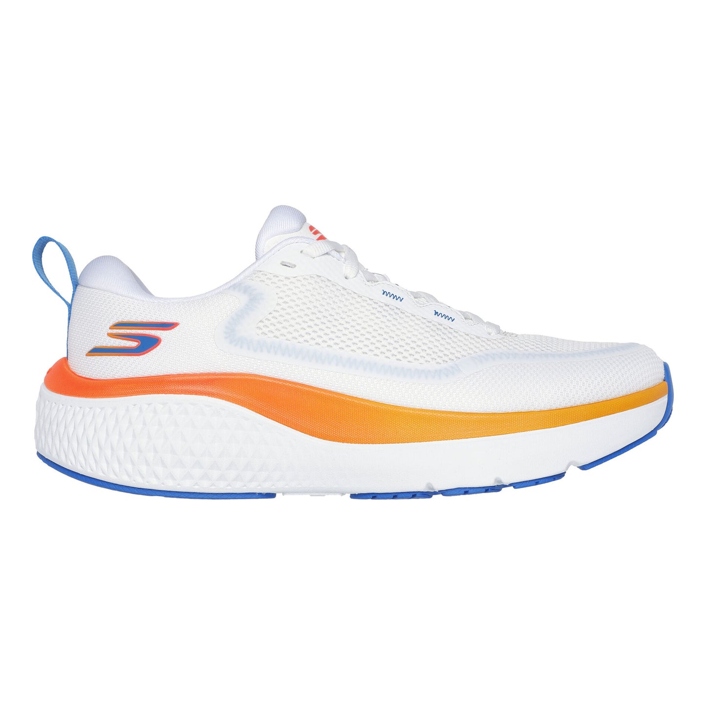 Skechers Go Run Supersonic Max Neutral Running Shoe Men-White,Orange